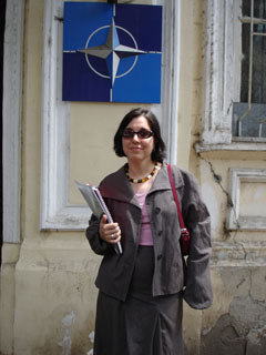Ziba Norman at the offices of Georgia For NATO, Tbilisi