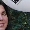 Transatlantic Institute director Ziba Norman, with balloons [120K]
